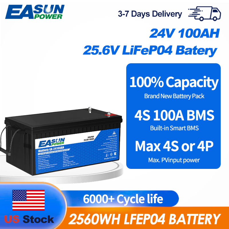 Grid Tie Inverter Limiter 2000W - بطارية ليثيوم فوسفات الحديد Easun Power