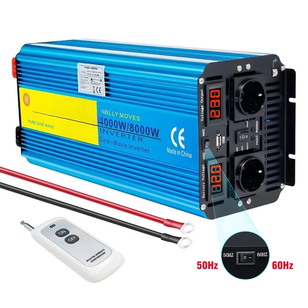 مولد تيار متردد بمحول موجة جيب - مراجعة Off Grid Solar Inverter 48V 6000W وسعره